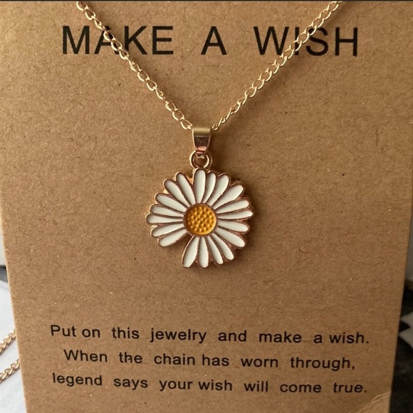 Jewelry - Make a wish inspirational sunflower necklace